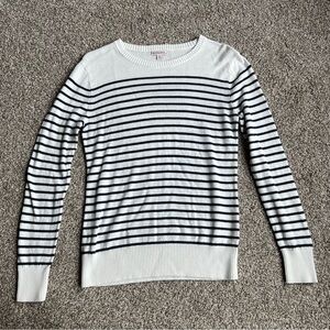 Merona Lightweight Sweater Navy/White, Size Medium